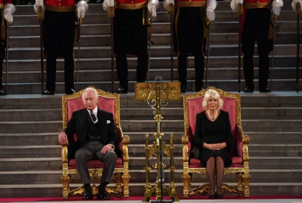 King Charles III and The Queen Consort address the Houses of Parliament