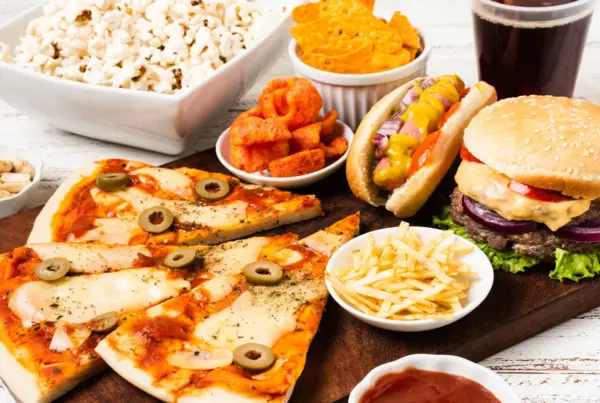 Diets: a selection of fast foods