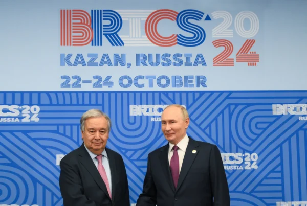 BRICS 2024 Vladimir Putin and Antonio Guterres